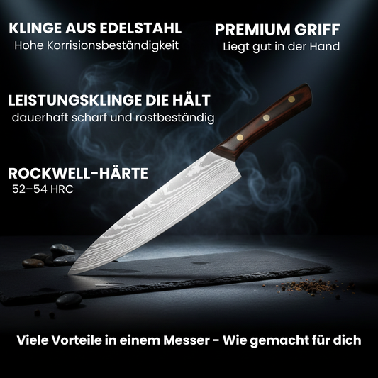 🔪 20 cm Kochmesser – Präzision trifft Stil Glowvyn Schneidwaren